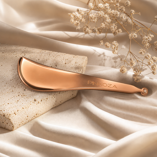 PINKOZA Pink Copper Gua Sha | Deep Tissue Lifting Tool