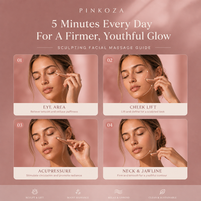 PINKOZA Pink Copper Gua Sha | Deep Tissue Lifting Tool