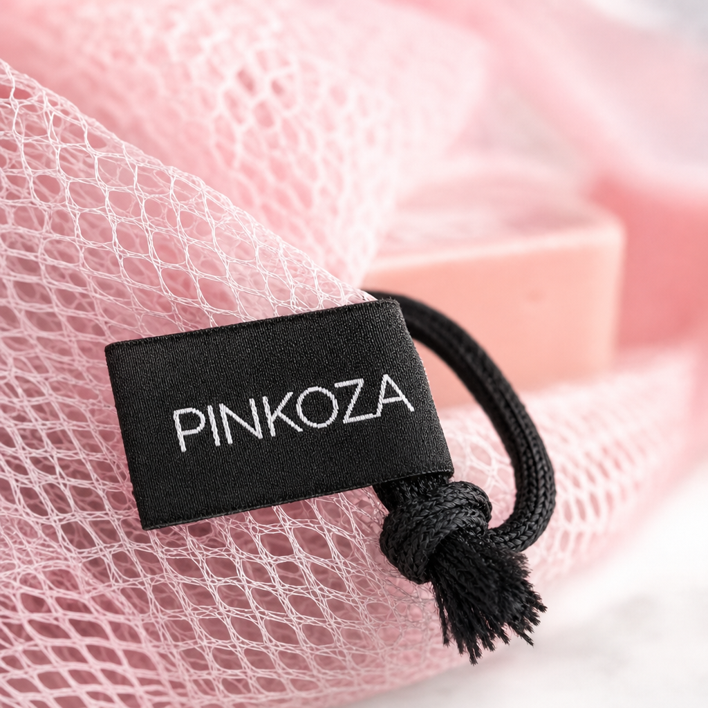 PINKOZA Magic Cloud Lather Soap Bag | Bath Essential
